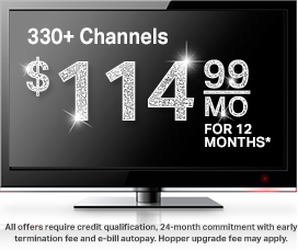 330+ Channels for $89.99 a month for 12 months
